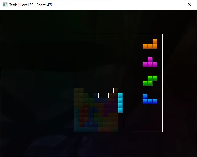 Tangram tetris game example